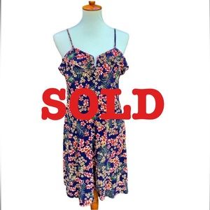 Sexy/Flirty Candie’s Sz XS Tropical Floral Print Sundress 👗